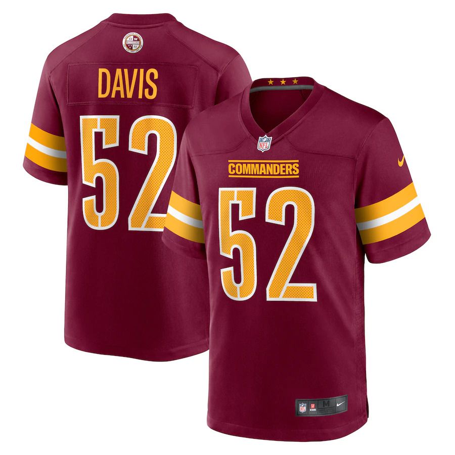 Men Washington Commanders #52 Jamin Davis Nike Burgundy Game NFL Jersey->women nfl jersey->Women Jersey